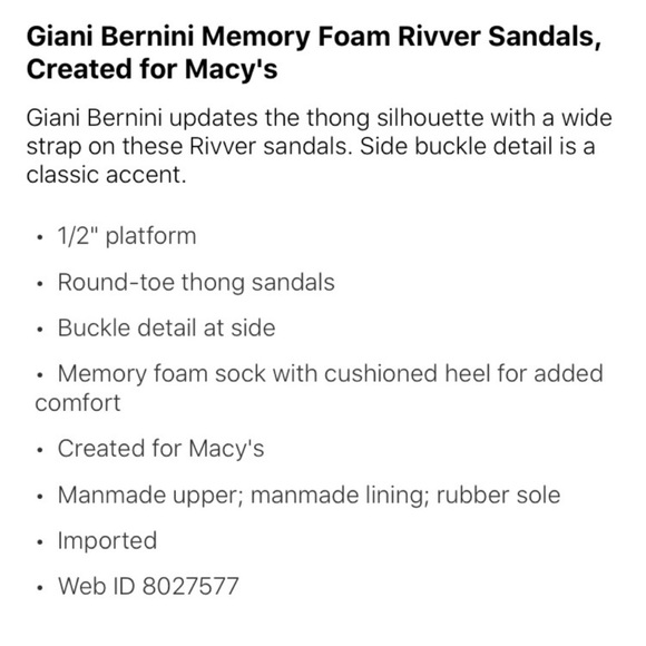 •NWT• Giani Bernini Sandals - Picture 6 of 6